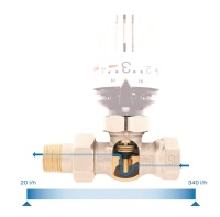 <b>AFRISO Ventilprogramm Vario-DP</b>                          <br />Immer die richtige Wassermenge am Heizkörper: Die Regelmembrane ist direkt im Ventileinsatz verbaut und die Ventilspindel fungiert als Druckgeber – somit gibt es keine zusätzlichen verschmutzungsanfälligen Regelkomponenten. <br />Das Ventil arbeitet mit einer gewöhnlichen Ventildichtung und benötigt keine zusätzlichen Schmutzsiebe!<br />